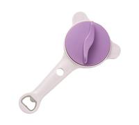 Ouvre-bocal pour personnes âgées - 4 en 1 réglable en acier inoxydable, dents antidérapantes, outil multifonction pour conserves, bouteilles de vin, mains faibles