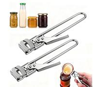 Ouvre-bocal Réglable En Acier Inoxydable, Ouvre-bocal Idéal Pour Les Seniors, Antidérapant Et Multifonctionnel, Parfait Pour Les Personnes Ayant Une Faible Force De Préhension(2pcs)