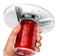 Ouvre-bocal sous armoire ABS ergonomique pour seniors, ouvre-bouteille intégré avec poignée antidérapante, rangement discret sous meuble cuisine, gain d'espace et main ferme pour ouvertur