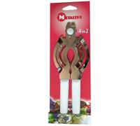 Metaltex Ouvre-bocal universel 251101080 – 4 en 1 – Nickelé
