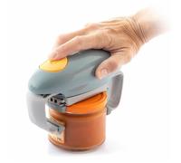 InnovaGoods® Lloucan Ouvre-bocal électrique, Ouvre-boîte, accessoire de cuisine, ouvre-boîte automatique pour les nouveaux bocaux scellés, ouvre-boîte mains libres, moins d'effort pour ouvrir (Gris)