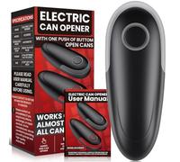 Ouvre-boîte électrique One Touch s'adapte à toutes les tailles de canettes, ouvre-boîte électrique pour cuisine de qualité alimentaire avec bord lisse, gadgets de cuisine automatique pour personnes