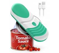 Ouvre-boîte électrique One Touch s'adapte à toutes les tailles de canettes, ouvre-boîte électrique pour cuisine de qualité alimentaire avec bord lisse, gadgets de cuisine à piles pour personnes âgées