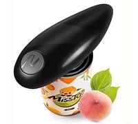 Ouvre-boîte électrique, ouvre-boîte automatique à bord lisse avec démarrage et arrêt faciles au toucher pour une variété de bouteilles, ouvre-bocaux pour mains faibles, ergonomique et adapté aux mains