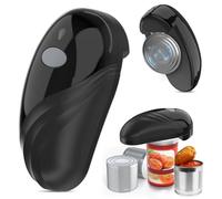 Ouvre-boîte électrique, ouvre-boîte automatique avec commande One Touch, sûr pour toutes les tailles de boîtes, ustensile de cuisine, ouvre-boîte pour personnes âgées, rechargeable et câble USB (A)