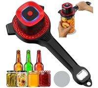 Ouvre-Boîte électrique, Ouvre-Boîte de Conserve Automatique à Une Touche, Rechargeable Ouvre-Bocal électrique, Ustensile de Cuisine pour Seniors, Arthrite & Faiblesse des Mains (Rouge)