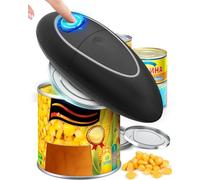 Ouvre-boîte électrique, ouvre-boîte électrique One Touch avec bords lisses et sûr à utiliser, ouvre-boîte automatique pour presque tailles de canettes, ouvre-boîte à piles est un bon cadeau
