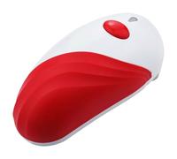 Ouvre-boîte électrique pour toute tailles de canneaux ouvre-batteuse automatique sans main sans main -batterie portable pour les personnes âgées en rouge à bord lisse