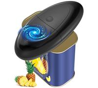 Ouvre-boîte électrique pour toutes les tailles de boîtes - Couvercle sans bords tranchants - Ouvre-boîte automatique One Touch pour personnes âgées, appareil de cuisine pour l'arthrite et les mains