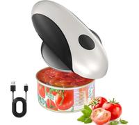 Ouvre-boîte électrique, rechargeable par USB One-Touch Rotation à 360° Multi-formes pour la cuisine et les boîtes de nourriture pour animaux domestiques