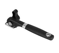 Ouvre-boîte en acier inoxydable avec poignée lisse et antidérapante, facile et à utiliser, portable et hygiénique pour la cuisine ([poignée droite] Boîte de couleur K3 Emballage noir