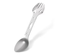 Ouvre-Boîte En Acier Inoxydable Multifonctionnel 5 En 1, Outil Edc De Survie En Camping En Plein Air, Fourchette Couteau Cuillère Bouteille/Ouvre-Boîte