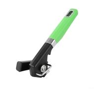 Ouvre-boîte manuel avec coupe latérale et support de couvercle magnétique, design ergonomique à grand bouton pour un fonctionnement fluide, construction en acier inoxydable et ABS (vert)