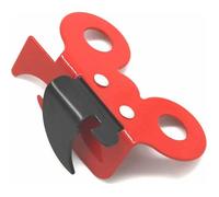 Ouvre-boîte manuel - PZCC - Presto - 2 en 1 (ouvre-boîte & décapsuleur) - Acier inoxydable - Rouge compact 7,3 x 4,5 x 2,5 cm