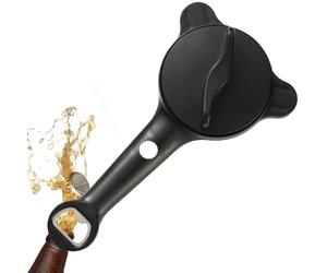Ouvre-boîte multifonction 4 en 1 pour canettes et pots - Outil multifonction pour ouvrir les canettes, cuisine, bar, camping, pique-nique, appartement, résidence étudiante