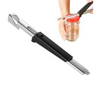 Ouvre-boîte multifonction en acier inoxydable - Ouvre-bocal sans effort - Ouvre-bouteille de bière - Pour cuisine, comptoir, soda, appartement, pique-nique, armoire