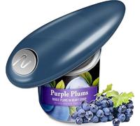 Ouvre-boîte, One-touch Ouvre-boîte électrique, gain de temps et de fatigue, convient pour l'arthrite et les personnes ayant des mains faibles, utilisable en cuisine et en plein air, bleu