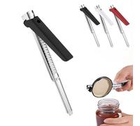 Ouvre-boîte réglable, ouvre-bocal sans effort pour les personnes âgées aux mains faibles, pour pique-nique de Camping à domicile black