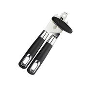 Ouvre-boîte rotatif à levier, conçu pour faciliter l'ouverture des boîtes avec une manipulation ergonomique et sûre. Idéal pour un usage domestique et dans la cuisine.