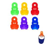 Ouvre-Boîtes à Anneau Facile à Tirer,6 PCS Ouvre-Boîte Manuel,Ouvre-Boîtes en Plastique pour Canettes de Coca,Bière et Soda,Aide à L'ouverture des Canettes Colorées pour Cola Bière,Boissons,Soda