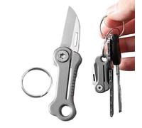 Ouvre-Boîtes | Découpeur Papier Sécurisé Porte-Clés - Ouvre-Colis Compact En Acier Inoxydable,Pour Maison Voyage Bureau École Loisirs Créatifs Travail