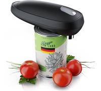 Ouvre-boîtes électrique Arendo, ouvre-couvercles, ouvre-boîtes pour toutes les tailles de boîtes, rotation automatique à 360°, ouverture sans arêtes vives, arrêt automatique