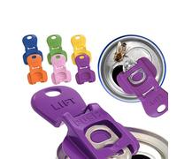 Ouvre-boîtes manuel facile - Ouvre-canettes colorés 2025, barricade de boissons, décapsuleurs portables en plastique, outil d'ouverture de bague de bière soda, boucliers en plastique pour pop, coca