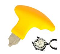 Ouvre-boîtier du dossier : ouvre-boîtier de montre, ouvre-boîtier portable | Outil de réparation d'horlogerie ergonomique, outil de réparation de boîtier Po, Jaune, 3.15x3.07inches, Voir description