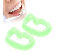 Ouvre-Bouche 2 Pcs, Écarteur De Joue En Silicone Separateur De Piece Dentaire D'Écarteur De Joue En De Qualité Alimentaire Pour L'inspection Buccale Et Le Blanchiment Des Dents(Vert Clair)