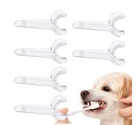 Ouvre-bouche pour chien, écarteur joues pour animaux compagnie | Aide à la brosse à dents pour animaux compagnie, 6 pièces, support bouche transparent pour chiens et chats, outils d'aide