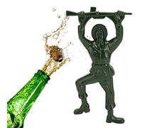 Ouvre-bouteille, 11,5 x 6,1 cm / 4,5 x 2,4 pouces, ouvre-couvercle en alliage de zinc, outil d'ouverture de bouchon de bière en forme de soldat unique, ustensiles de cuisine pour