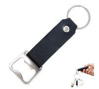 Ouvre-bouteille à bière, porte-clés ouvre-bouteille - Décapsuleur porte-clés en cuir PU - Porte-clés ouvre-bouteille portable pour boissons, ouvre-bouteille multifonctionnel pour bar de la maison