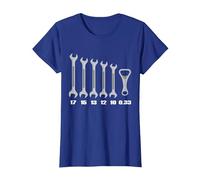 Ouvre-Bouteille à clé 0.33 ouvre-bière vis Artisanale T-Shirt, Femme, Bleu Royal, M