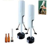 Ouvre-bouteille automatique, outil de retrait de bouchon à une touche, pour bouteilles de bière et de soda de 300 ml/12 oz, aucun dommage aux bouchons, pour la maison, le bar, le campin-g (2PC)
