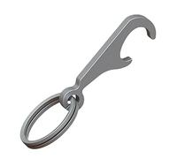 Ouvre-bouteille de bière en alliage de métal, porte-clés portable, ouvre-boîte, pendentif avec porte-clés, outil de voyage multifonctionnel, pendentif pour sacs à dos