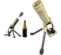 Ouvre-bouteille de bière en forme de mortier de 51 mm, ouvre-bouteille | Ouvre-bouteille original en forme de mortier avec lanceur de capsules : il suffit d'appuyer pour ouvrir les bouteilles et