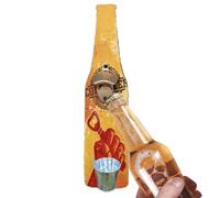 Ouvre-bouteille de bière monté - Ouvre-bière mural rustique avec couvercle collecteur | Ouvre-bouteille suspendu pour homme, bar en plein air, cuisine ou abri |