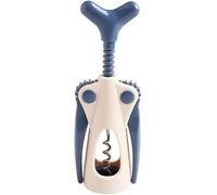 Ouvre-bouteille de bière, tire-bouchon, portable, créatif, ouvre-bouteille de vin, matériau ABS, foret en acier, accessoires de cuisine, bar(Blue)