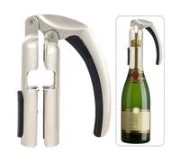 Ouvre-bouteille de champagne, extracteur de liège de vin mousseux, tire-bouchon de champagne, ouvre-bouteille pour décapsuleur de vin mousseux (argent)