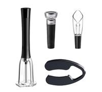 Ouvre-bouteille de pompe à pression d'air, décapsuleur de vin de pompe à air Set | Ouvre-bouteille de vin réutilisable avec coupe-aluminium, verseur d'aérateur, bouchon de vide | Accès