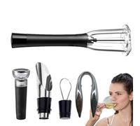 Ouvre-bouteille de pompe à pression d'air, décapsuleur de vin de pompe à air Set - Ouvre-bouteille de vin réutilisable avec coupe-aluminium, verseur d'aérateur, bouchon sous vide | Sacaco