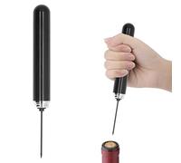 Ouvre-bouteille de vin à aiguille, tire-bouchon à pompe à pression d'air (Noire)