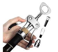 Ouvre-Bouteille de Vin | Accessoire de Bar en Forme d'Aile avec Coupe-| Tire-Bouchon à Vis,pour la Cuisine, les Fêtes, le Camping, les Barbecues, les Mariages, les Dîners, les Rassemblements et les