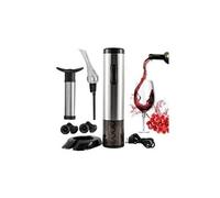 Ouvre-bouteille de vin argent électrique rechargeable par usb automatique tire-bouchon costume pour outils de bar de cuisine