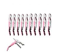 Ouvre - Bouteille de Vin, Clé à Vin en Acier Inoxydable, Serveuse de Restaurant, Sommelier, Barman's Wine Key (10, pink)