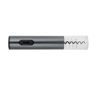 Ouvre-Bouteille de Vin électrique, Tire-Bouchon Automatique avec Coupe-Feuille, Verseur, Bouchon sous Vide pour Les Amateurs de Vin (Silver)
