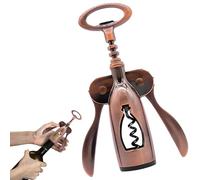 Ouvre-bouteille de vin - Tire-bouchon manuel Easy Twist - Levier durable - Outil d'extraction - Poignée confortable - Système de tirage avec action stable pour cuisine, bar, restaurant, sommelie