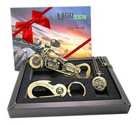 Ouvre Bouteille Décapsuleur - UGOZEN - Moto - Coffret Cadeau - Noir - 1 pièce - Design Contemporain