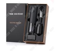 Ouvre-bouteille électrique - TD® - Classique - Acier inoxydable - Noir - Multifonctionnel