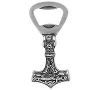 Ouvre-bouteille en acier inoxydable Odin Totem Titane Acier Viking Viking Marteau de Thor Ouvre-bouteille de bière rétro